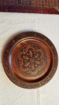 Decorative  Hand Carved Wooden Wall Plates.