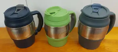 3 BUBBA INSULATED 20-OZ COFFEE/DRINK MUGS, View more