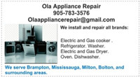 Gas license/ Appliance Install/Repair Brampton missisagua