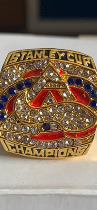2001 Colorado Avalanche Replica Stanley Cup Ring Showcase 304