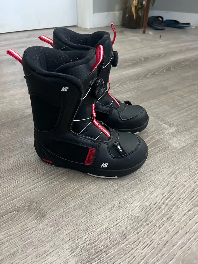 K2 Mini Turbo Snowboard Boots Kids in Snowboard in Calgary - Image 3