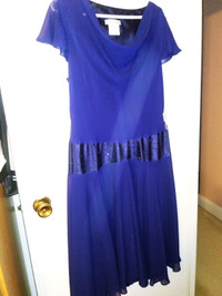 Elegant dark blue color dress Size 16