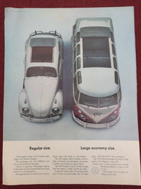 S1963 VW Beetle and Station Wagon Original Ad