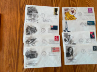 8 enveloppes illustrées F.D.C. des U.S.A.