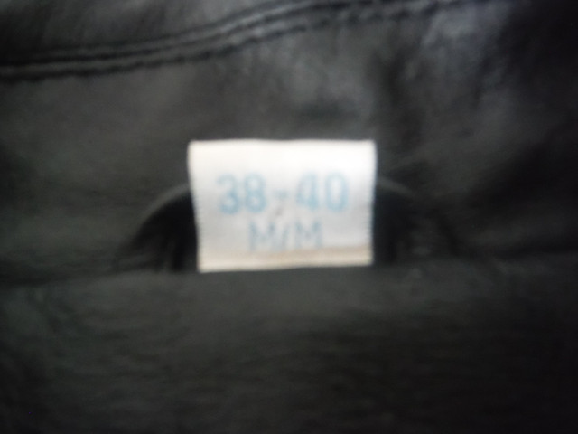 Never worn, Men's Size Medium Black Leather Jacket for sale ! in Men's in City of Halifax - Image 4