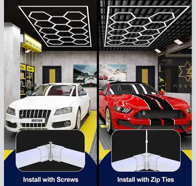 Hexagonal LED Garage Lighting System, View more