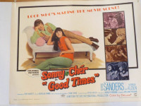 Sonny & Cher-Original 22" X 28" Good Times Poster-#67/68-1967