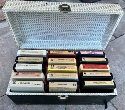 Vintage Lot Of 15 - 8 Tapes with Case, View more