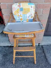 Wooden highchair