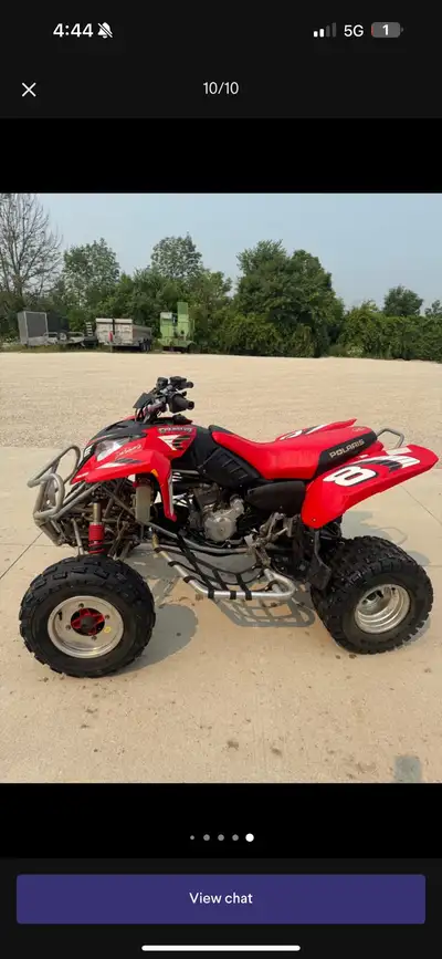 Very well taken care of 2004 Polaris predator 500 always stored in heated garage well maintained bik...