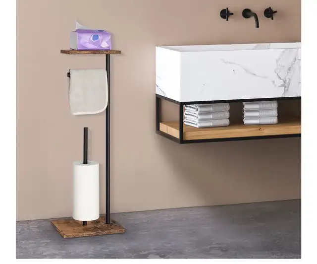 New stylish Toilet Paper Holder Stand with storage in Bathwares in Markham / York Region - Image 7