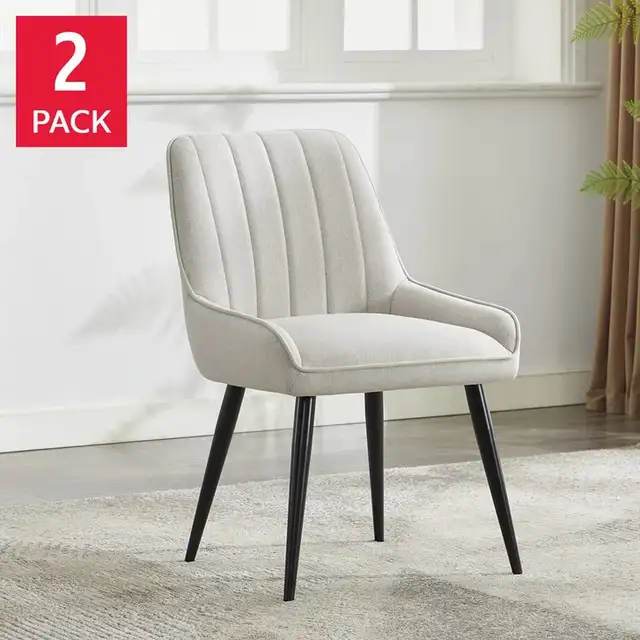 Gemini Fabric Dining Chair, 2-pack