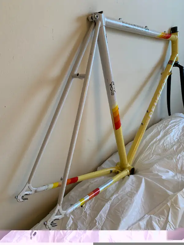 1987 PEUGEOT PZ-14 Triathlon COLUMBUS Steel FRAME - 56 cm - RARE in Frames & Parts in Ottawa - Image 8