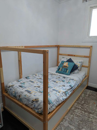 Ikea reversible bed bunk bed  w twin mattress 