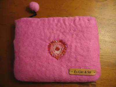 ÉN GRY & SIF FELTED WOOL POUCH, View more