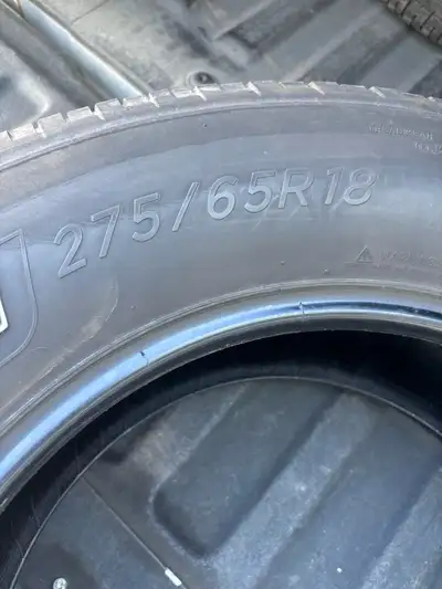 * Tire Size: 275/65R18 * Brand: Michelin * Model: Primacy XC $300 OBO