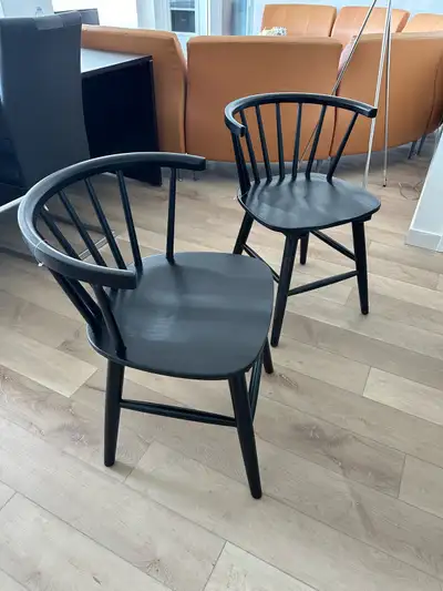 A pair of wood chair, View more