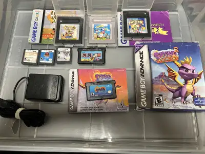 Gameboy and Gameboy Color games and accessories, View more