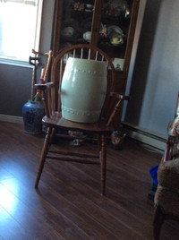 Porcelain, vintage garden stool, pale mint green, $100