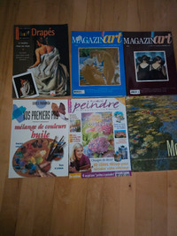 6 magazine ou livre art peinture 