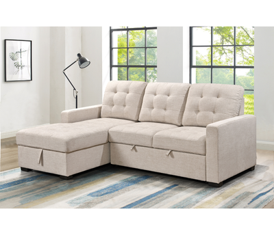 Modern Sofa Bed – Convertible Couch with Storage | Free Delivery, View more