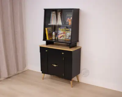 Refinished Krug Bros Atomic Style Mid Century Cabinet, View more