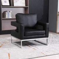 PU Accent Chair White, Black refined living 