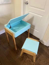 Children’s desk and chair with storage 