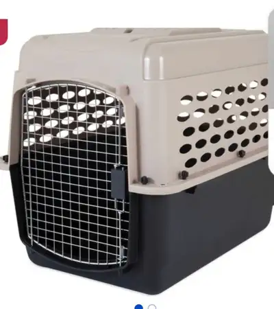 Used large size plastic dog crate/kennel, , 100 $, View more