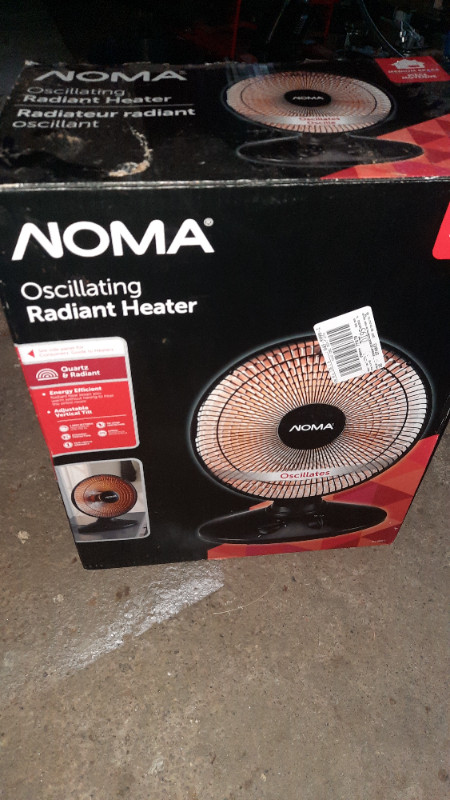 Noma oscillating radiant heater in Heaters, Humidifiers & Dehumidifiers in Kingston