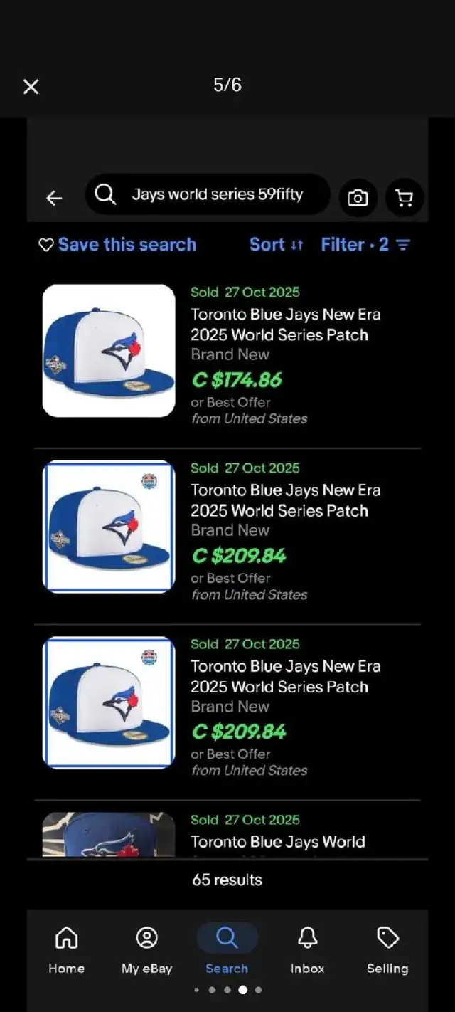 WANNA WIN THE HOLIDAYS? Give them a Jays World Series hat! 7 7/8 in Men's in Stratford - Image 9