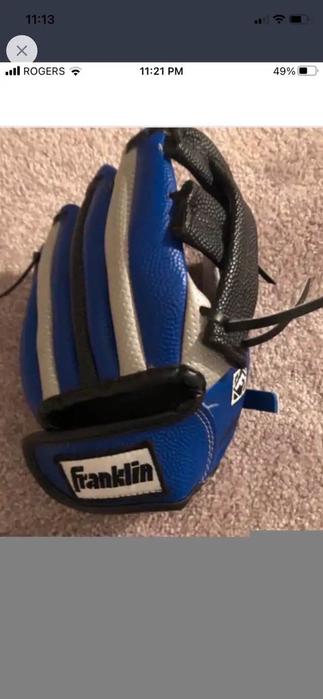 Baseball helmet & glove. in Other in Kawartha Lakes - Image 5