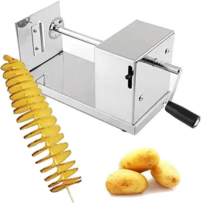 Manual Stainless Steel Potato Chips Spiral Slicer 181200, View more