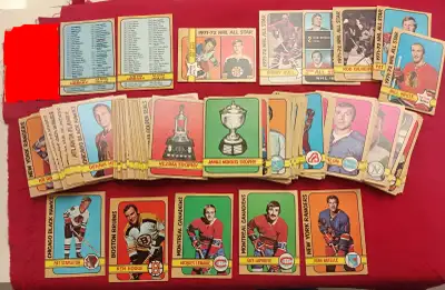 Half price! 173 different 1972-73 O-Pee-Chee hockey cards, View more
