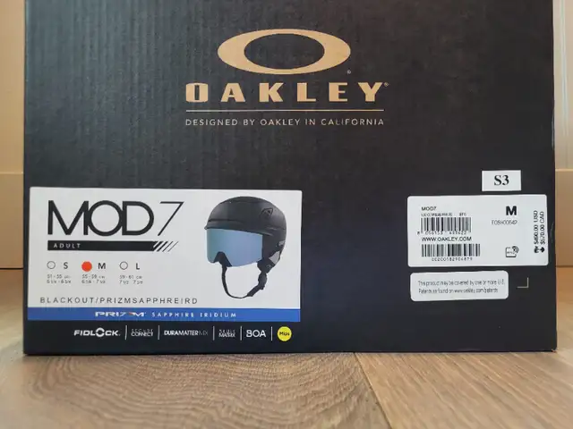 Oakley MOD7 Snow Helmet in Snowboard in Red Deer - Image 3