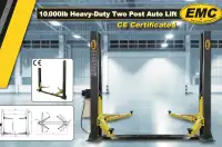 Industrial 10,000lb Two Post Floor Plate Auto Lift