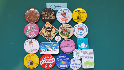 Vintage 80's and 90's Pinback Buttons - Calgary, View more