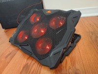 5 fan Laptop Cooling Pad, Fits up to 17 in laptops