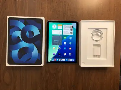 New 64gb Blue Apple iPad Air 5 (5th Gen) with Apple Warranty, View more