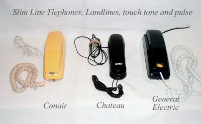 Vintage Landline Telephones, pulse/tone, pushbutton, wall/desk +, View more