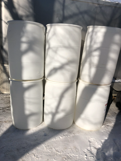 Barils de plastique 55 Gallons Blanc, View more