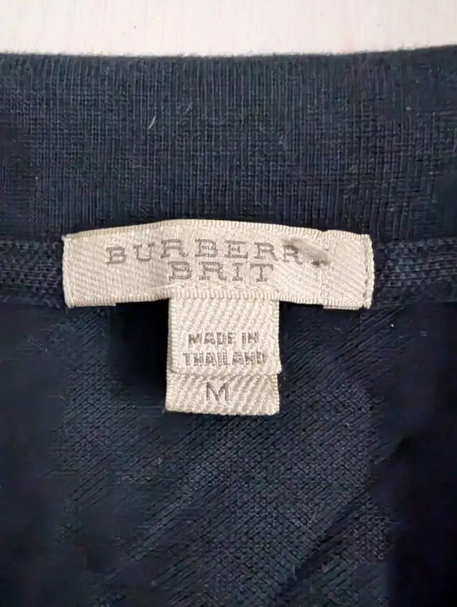 men’s Burberry Brit black shirt in Men's in Hamilton - Image 4