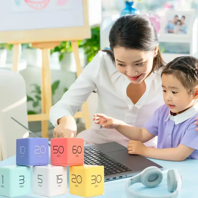 2-Pack Time Timer Cube Kitchen Timers in Kitchen & Dining Wares in City of Toronto - Image 5