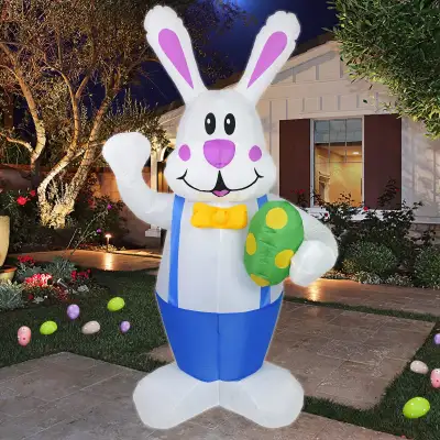 DearSun Easter Bunny Inflatable Yard Decorations Giant Bunny, View more