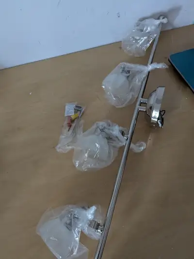 4-Light Silver GU10 Fixture (Bulbs Not Included) - Like New, View more