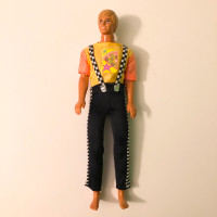 Vintage 80s Barbie Cool Times Ken Doll Mattel Spotted Legs