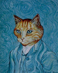 VERY RARE BOOK for a Cat Lover OR VERY UNIQUE ART to FRAME!
