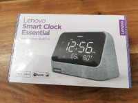 BRAND NEW Lenovo Smart Clock Essential Alexa Built-in, Stream