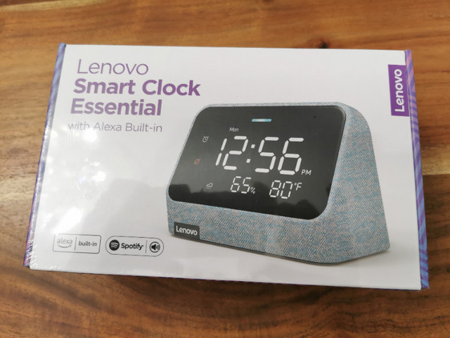 BRAND NEW Lenovo Smart Clock Essential Alexa Built-in, Stream in Other in Ottawa