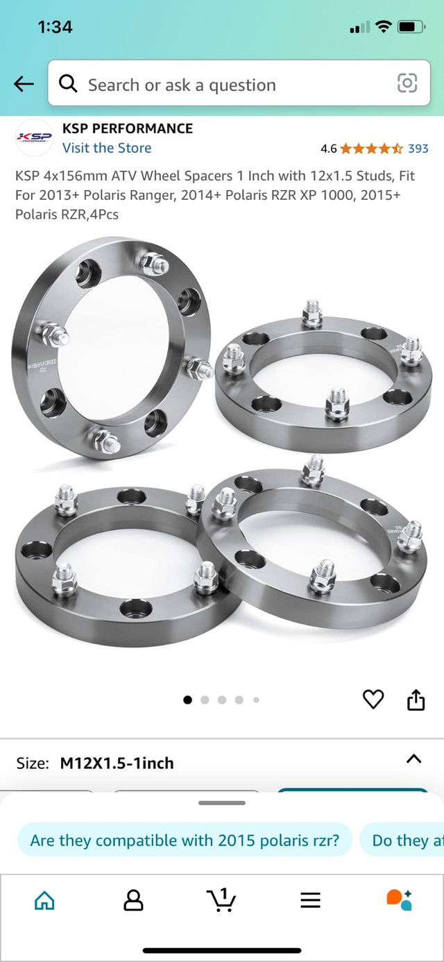 Atv wheel spacers new in box  in ATV Parts, Trailers & Accessories in Woodstock